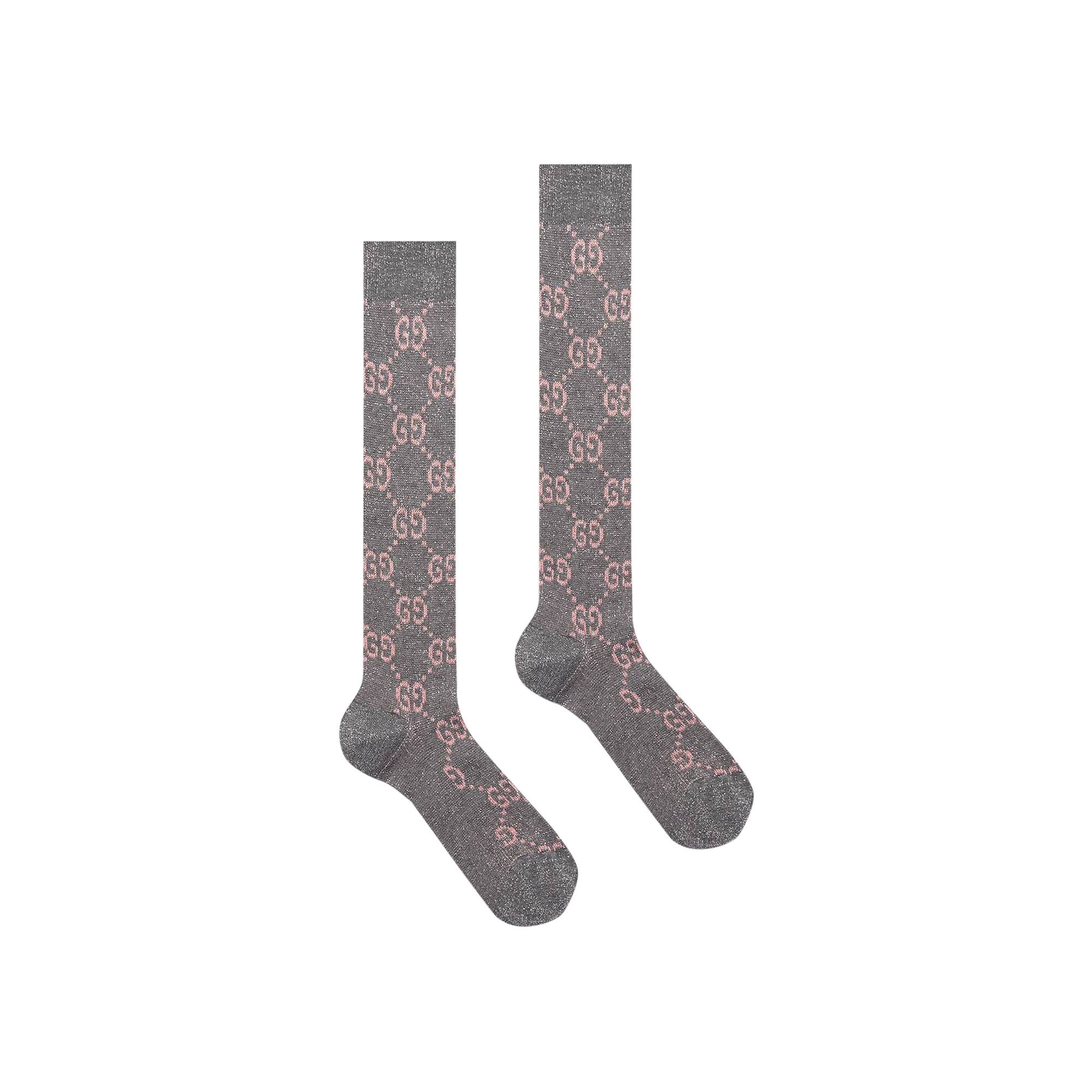 Buy Gucci Lamé GG Socks 'Grey' - 476525 3G199 1372 | GOAT