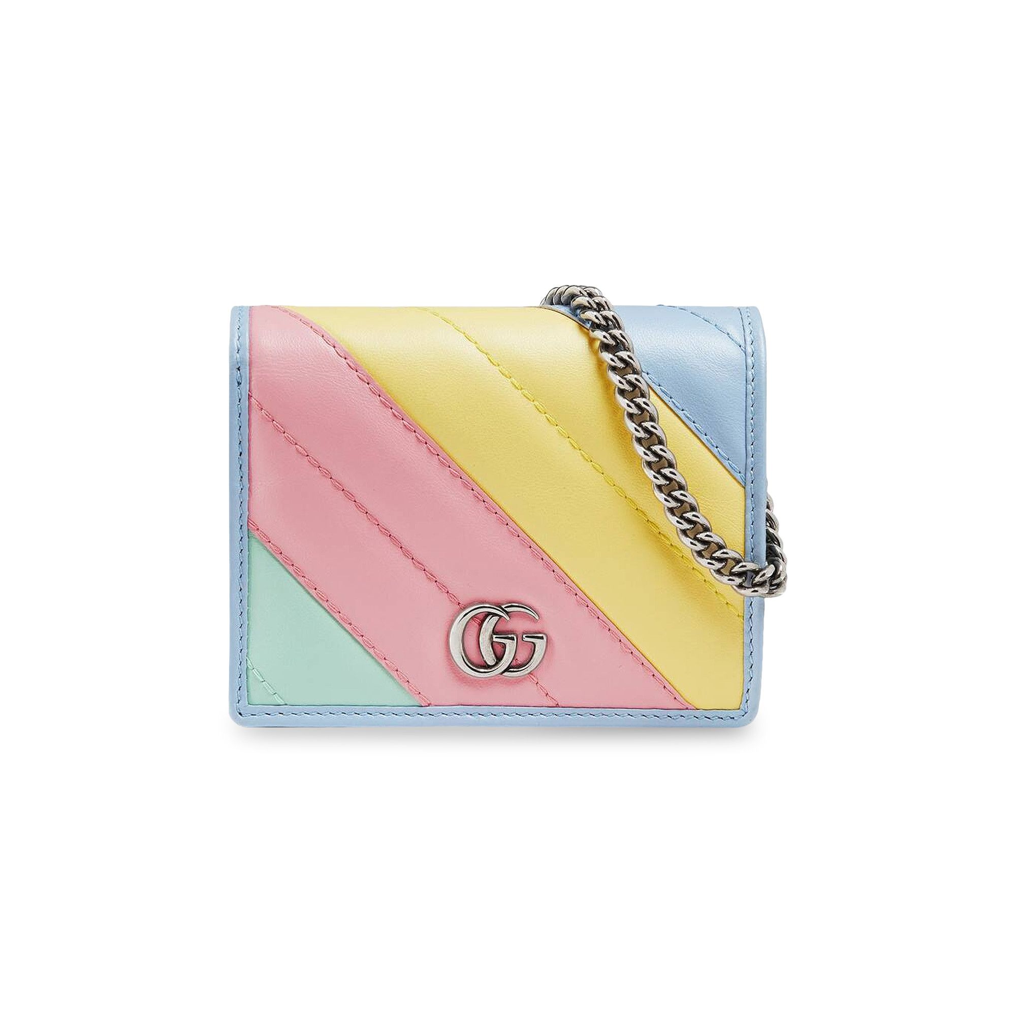 Buy Gucci GG Marmont Card Case Wallet Multicolored Pastel