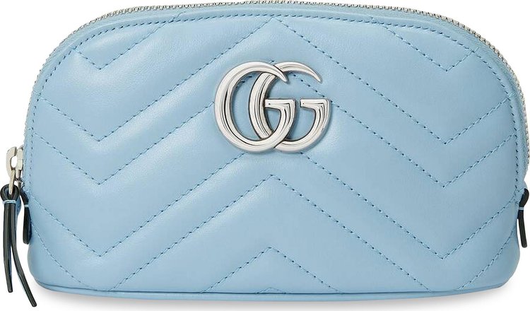 Gucci GG Marmont Medium Cosmetic Case 'Pastel Blue'