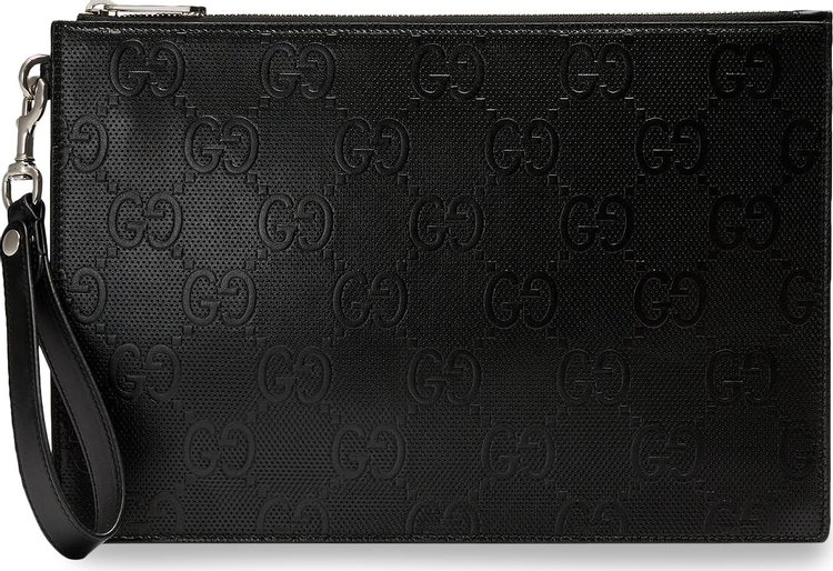 Gucci GG Embossed Pouch 'Black'