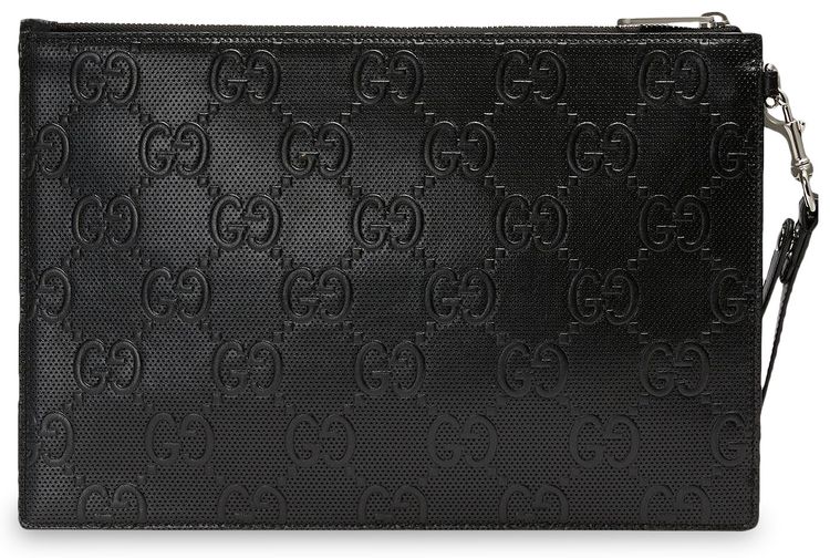 Gucci GG Embossed Pouch Black