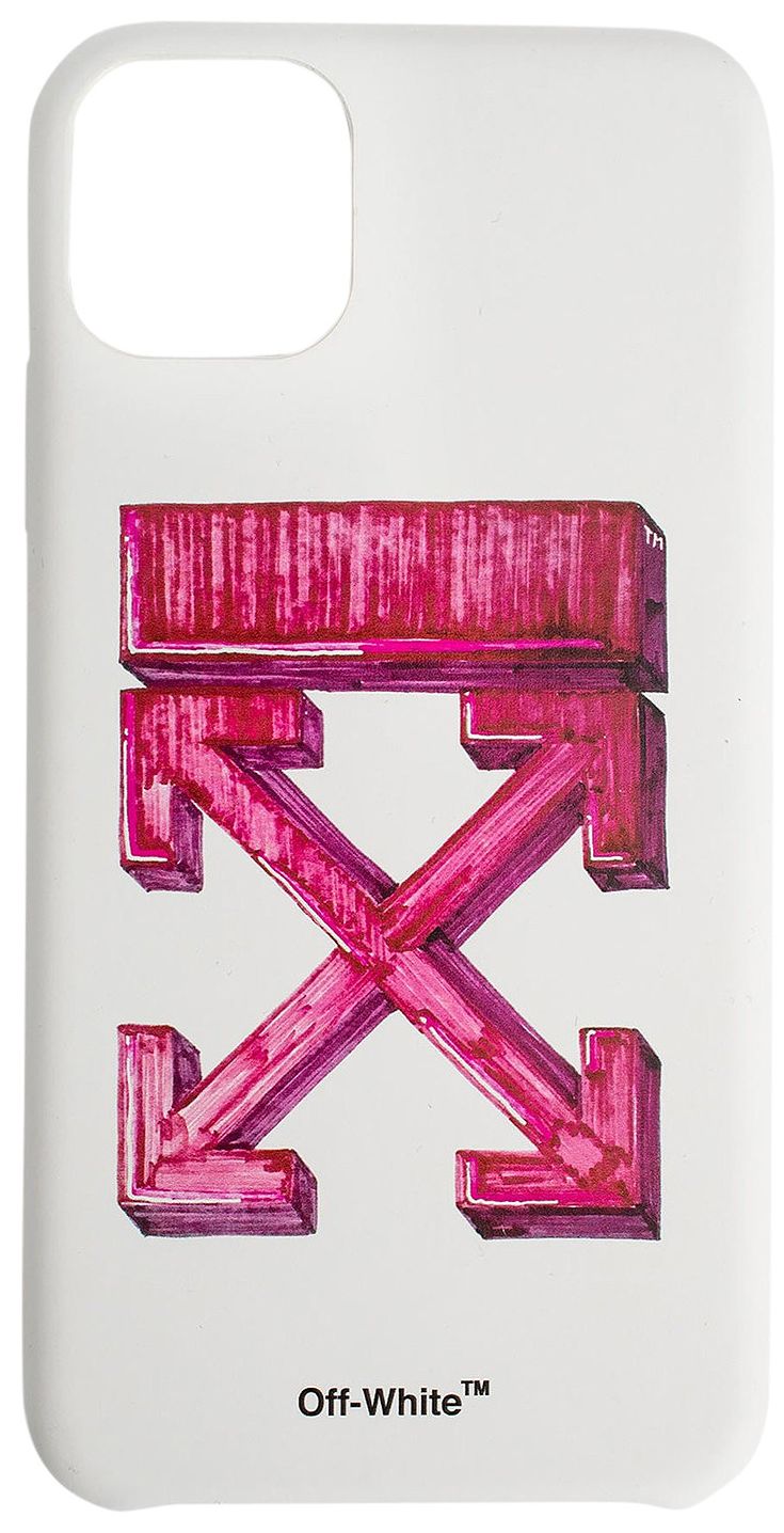 Off White Marker iPhone 11 Pro Max Cover WhiteRed