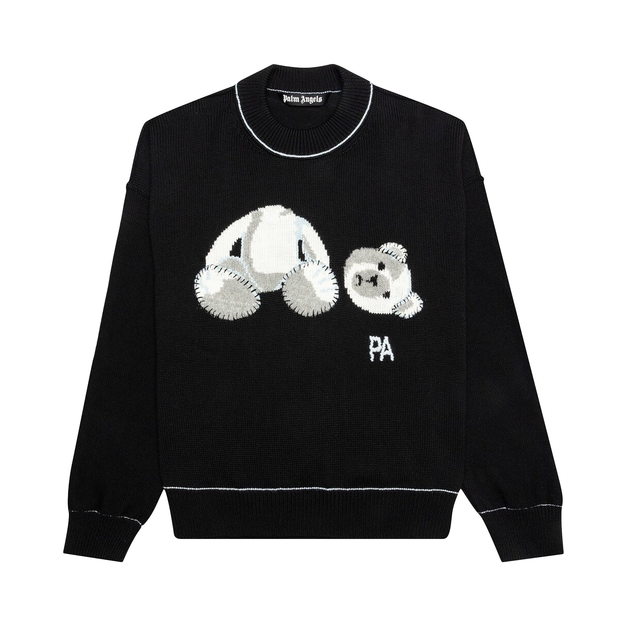 Buy Palm Angels Ice Bear Sweater 'Black/White