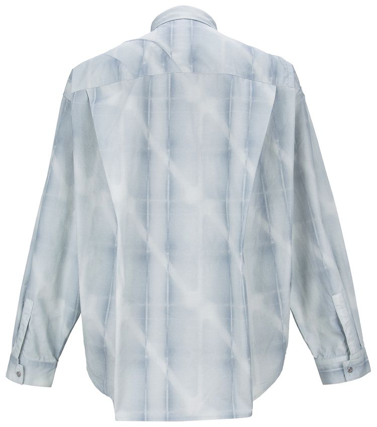 C2H4 Intervein Panelled Shirt Opal Grey