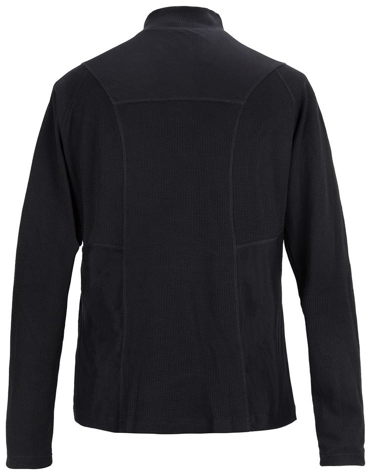 C2H4 Intervein Panelled Long Sleeve Jersey T Shirt Black