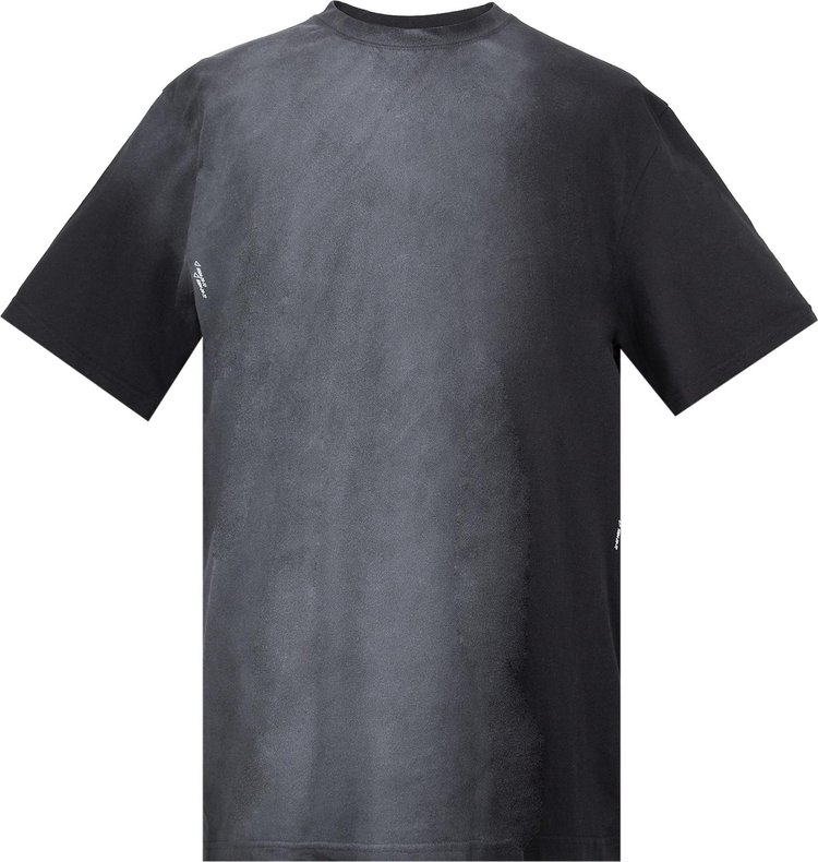 C2H4 Sprayed T-Shirt 'Grey/Black'