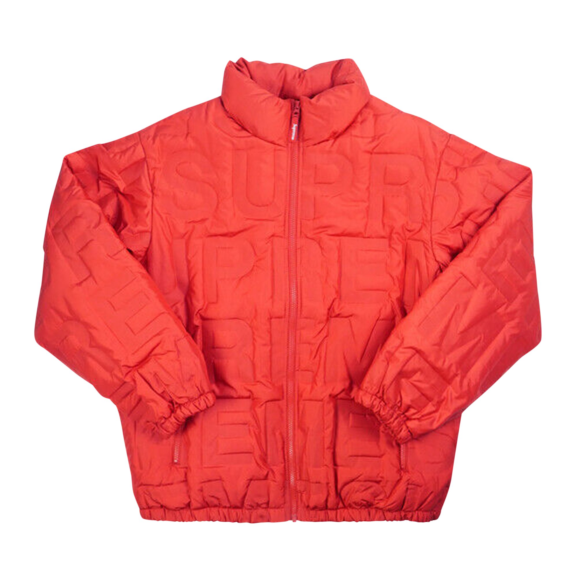 Buy Supreme Bonded Logo Puffy Jacket 'Red' - SS19J43 RED | GOAT