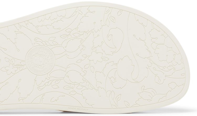 Versace Wmns Palazzo Pool Slides White Gold