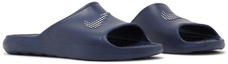 Nike Victori One Slide Polka Swoosh   Midnight Navy