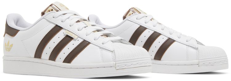 Adidas Superstar Graphic Pop   White Brown