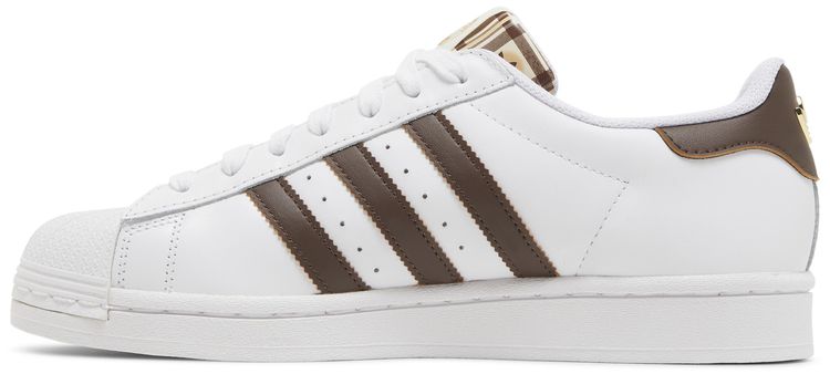 Adidas Superstar Graphic Pop   White Brown