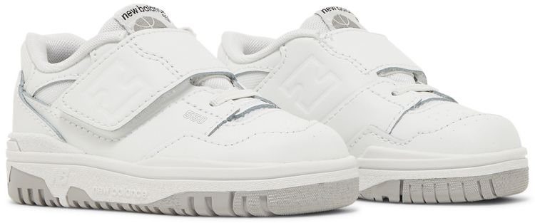 New Balance 550 Bungee Lace Toddler White Grey
