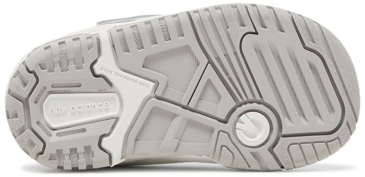 New Balance 550 Bungee Lace Toddler White Grey