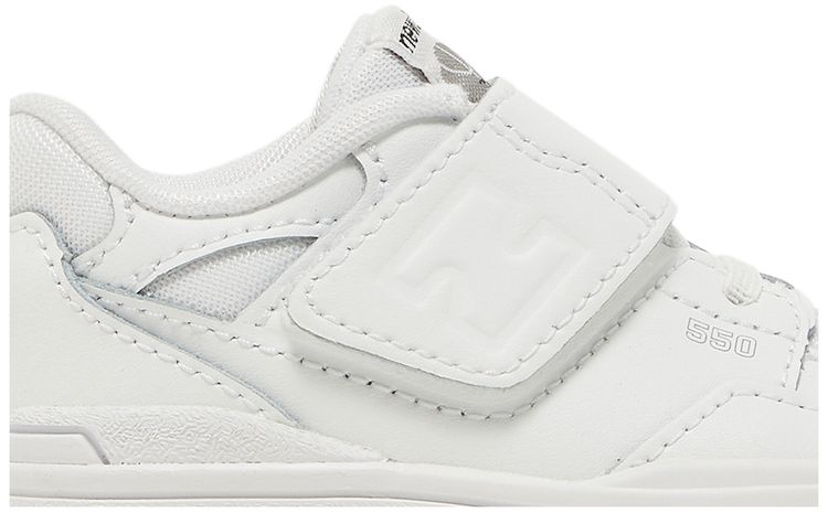 New Balance 550 Bungee Lace Toddler White Grey