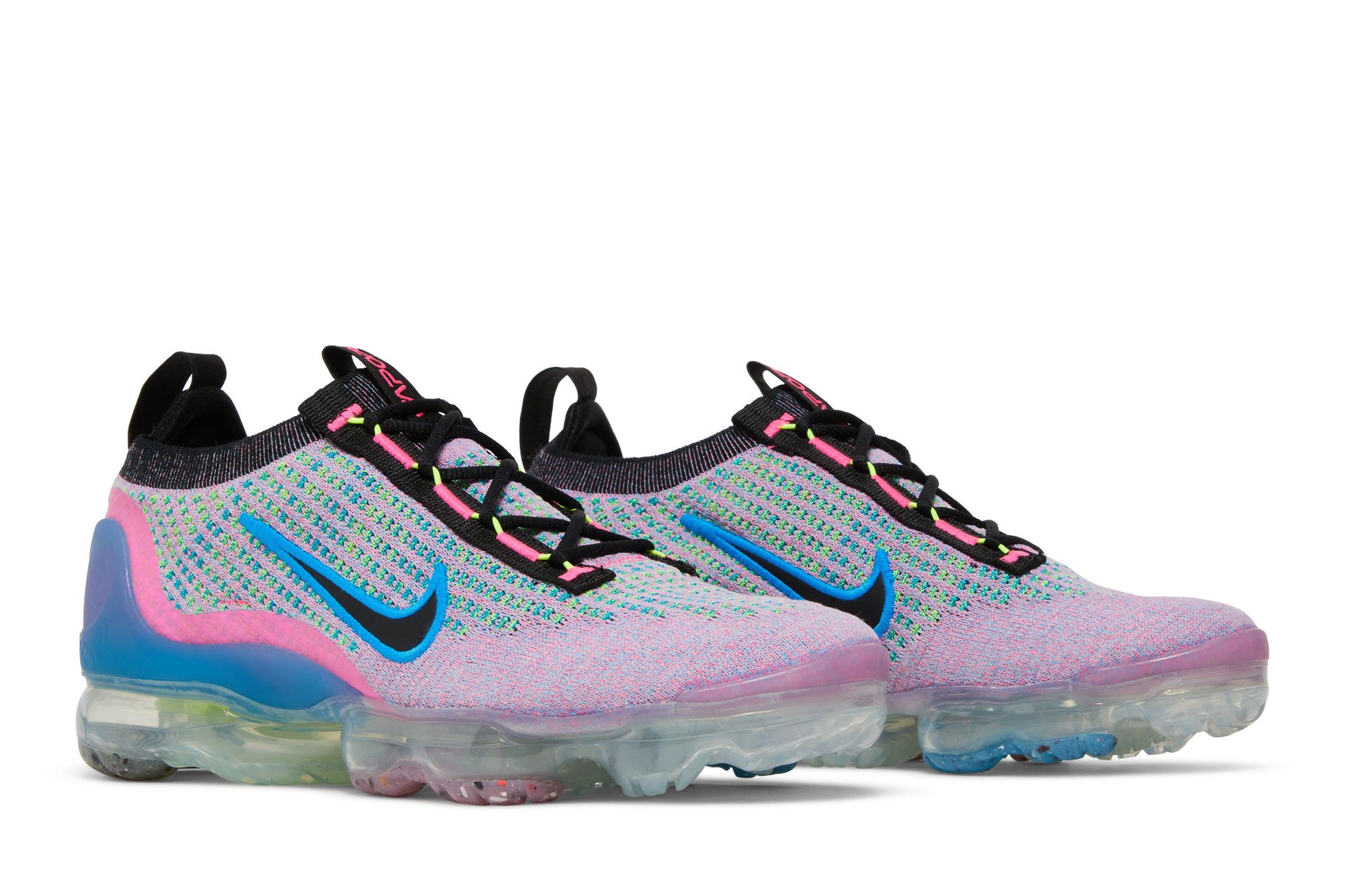 Vapormax flyknit pink and blue top