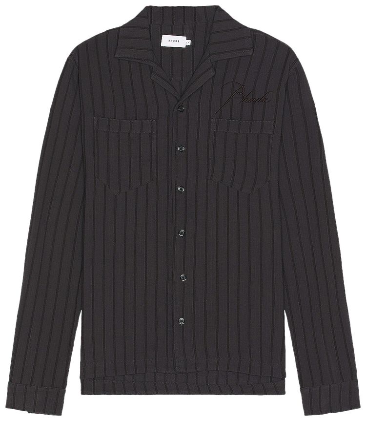 Rhude Slate Stripe Shirt Blue Stripe