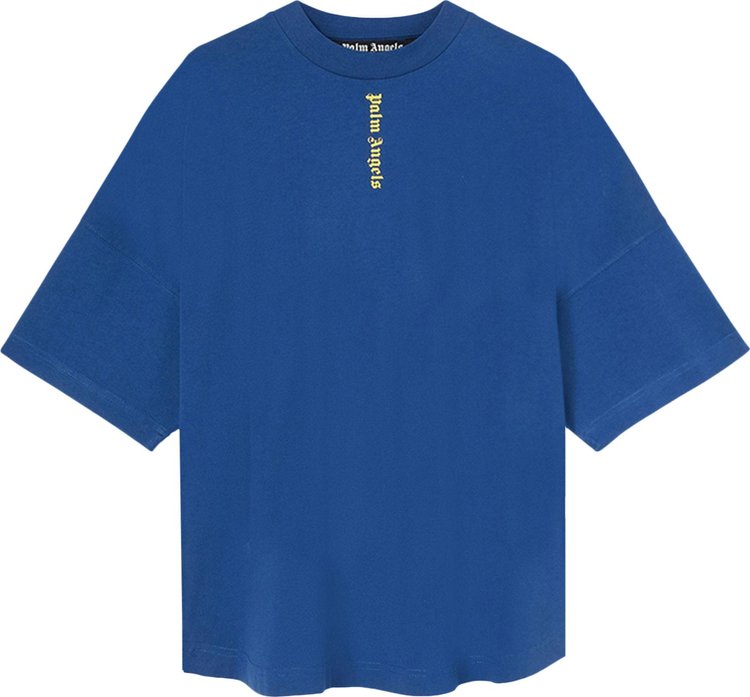 Palm Angels NS Logo Over Tee 'Blue/White'