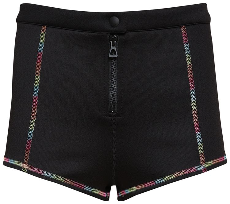 Palm Angels Neoprene Surf Shorts BlackWhite