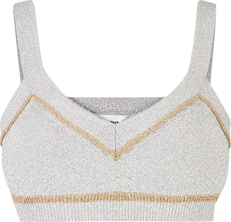 Paco Rabanne Top 'Silver/Gold'
