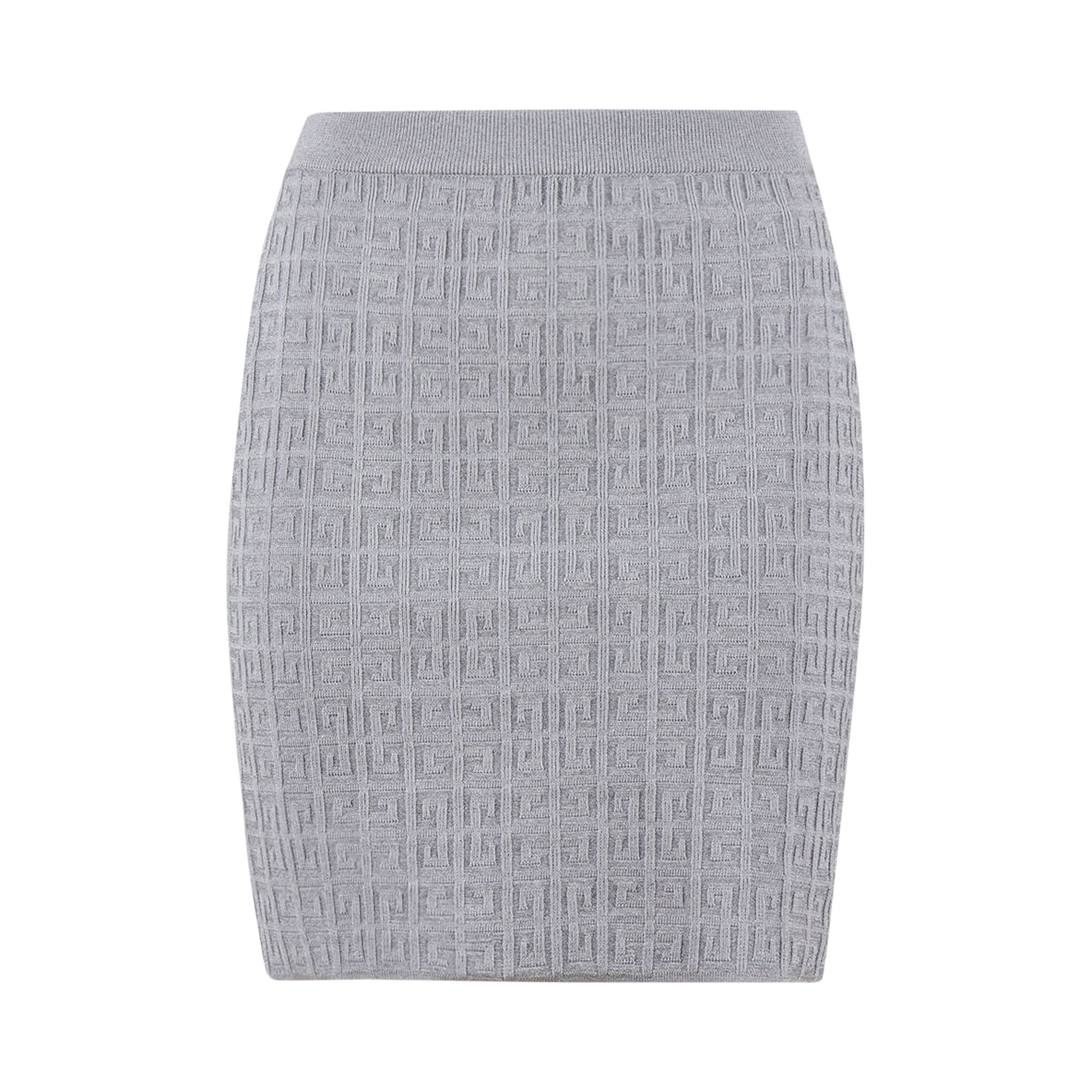 【送料&関税込】Givenchy 4g Motif Knitted Skirt Buy Givenchy Straight Skirt Knitted 'Silver' - BW40LL4ZFR