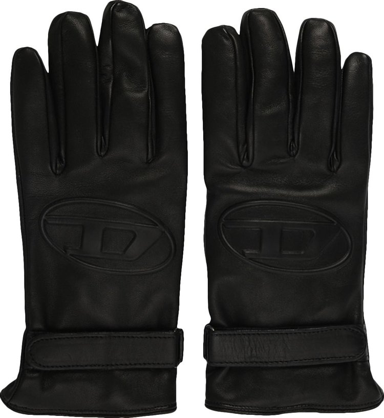 Diesel G-Dermont Leather Gloves 'Black'