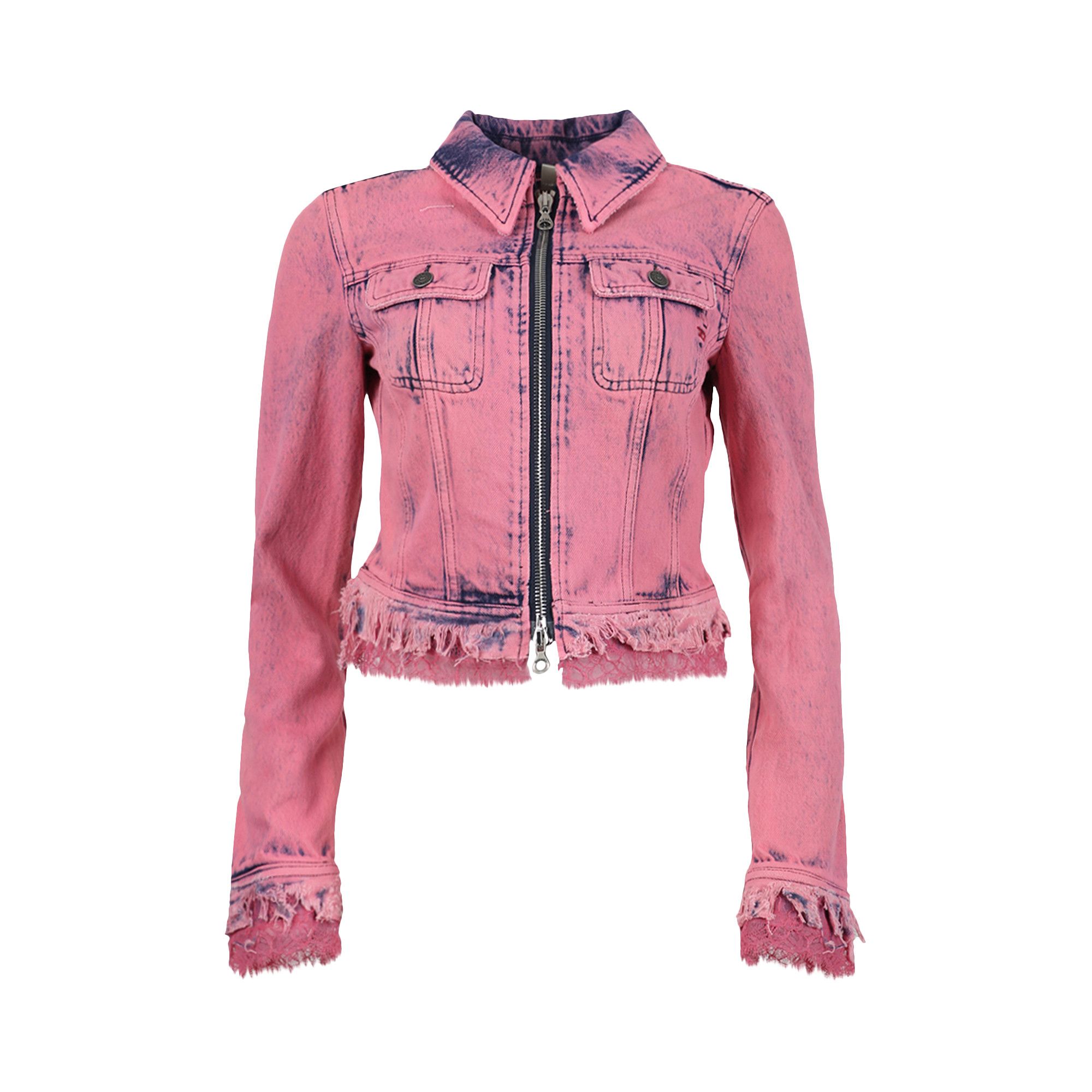 Buy Diesel Slim Denim Zip Jacket 'Rose' - P01001 09F93 3CT | GOAT