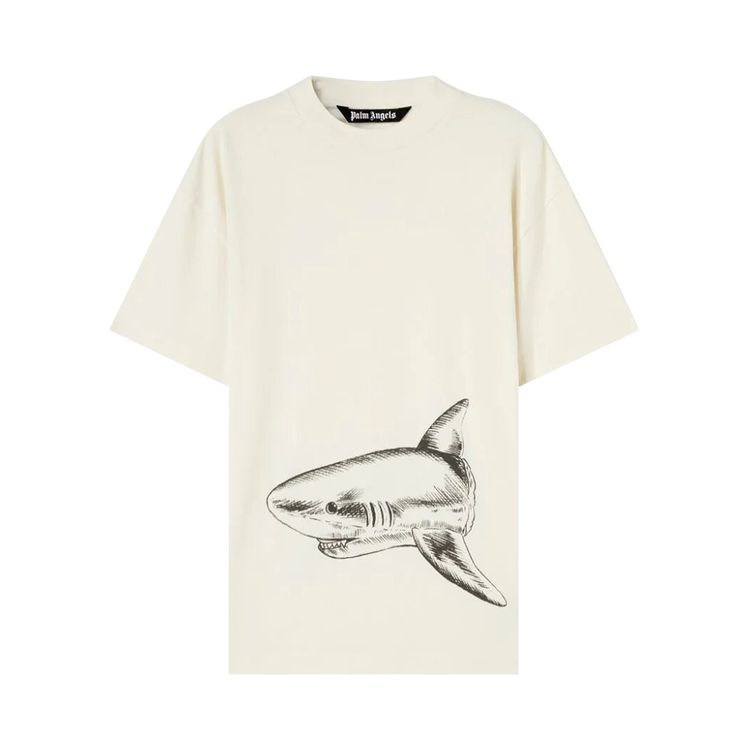 Palm Angels Broken Shark Classic Tee Butter