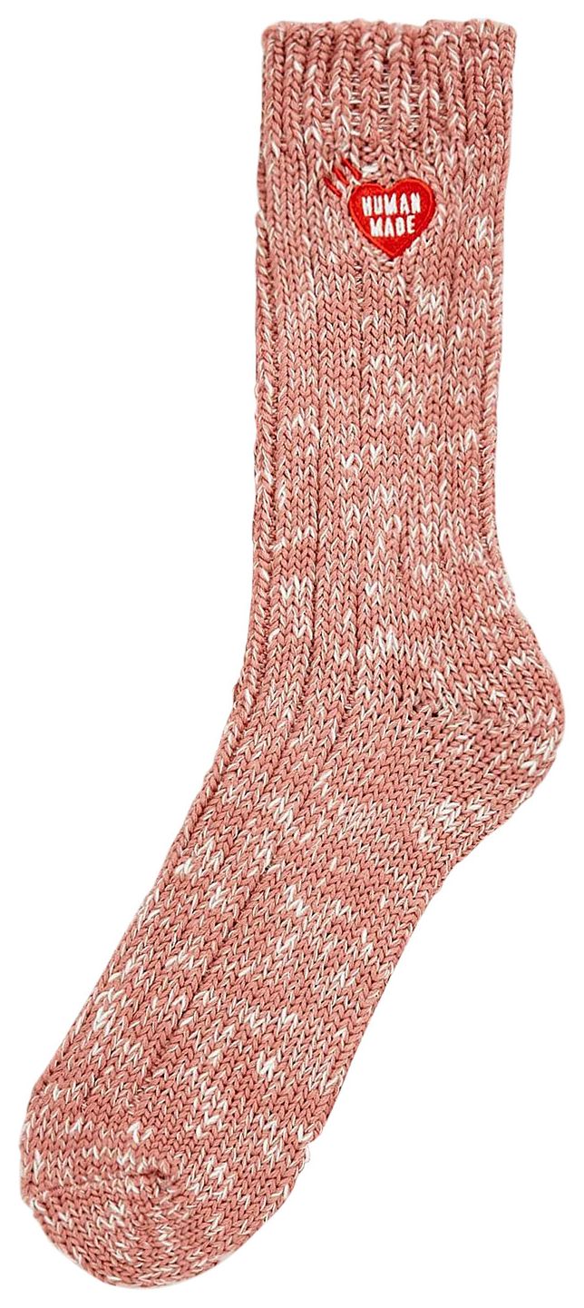 Human Made Low Gauge Rib Socks Pink