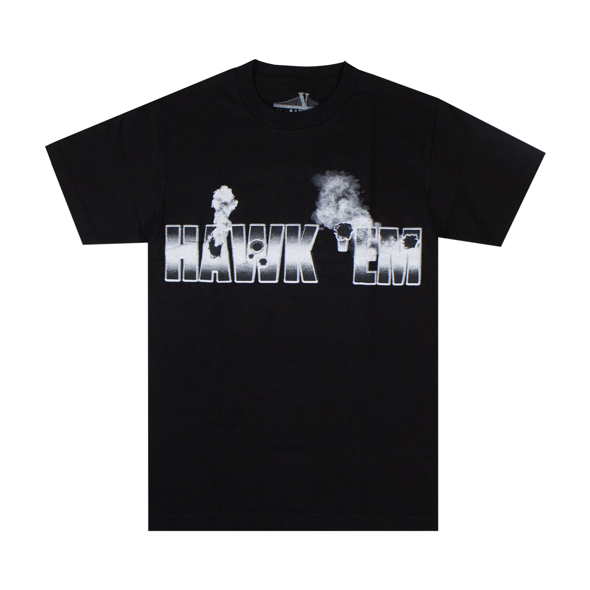 Buy Vlone x Pop Smoke Hawk Em' Tee 'Black' - 1020 100000103XPSH