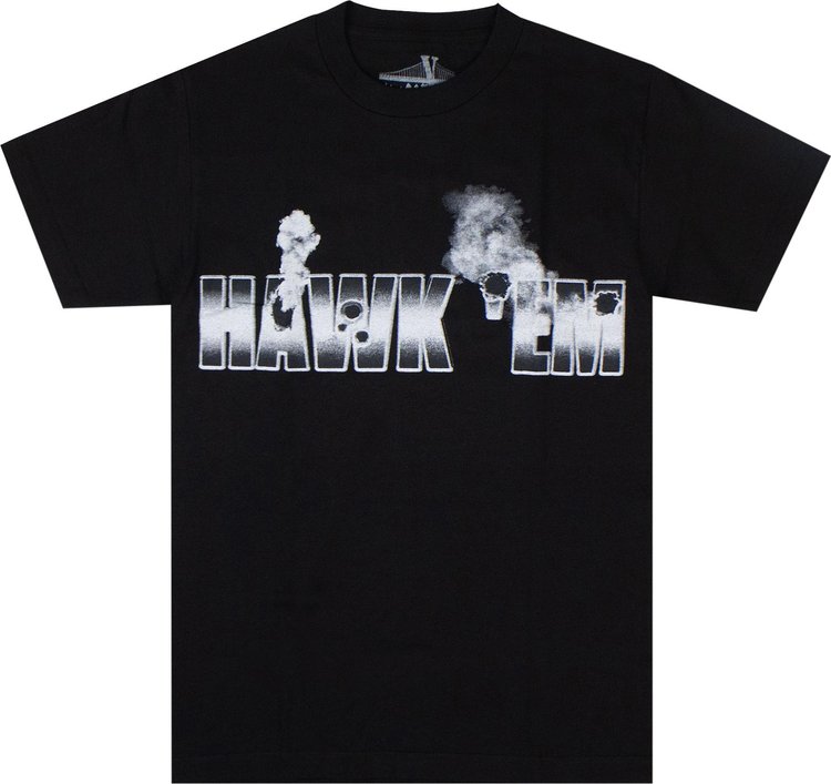 Vlone x Pop Smoke Hawk Em' Tee 'Black'