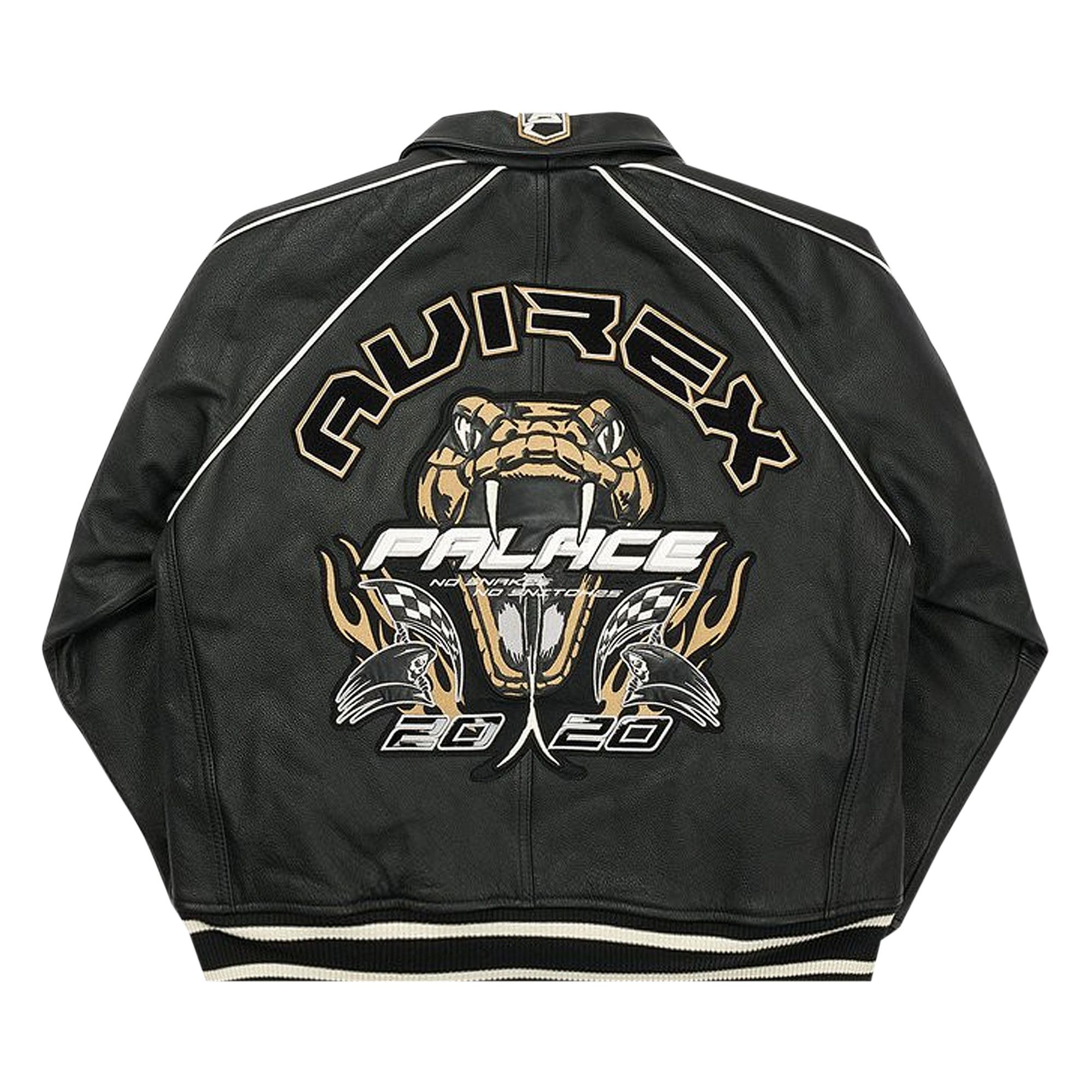 Buy Palace Avirex No Snakes Jacket 'Black' - P19JK200 | GOAT