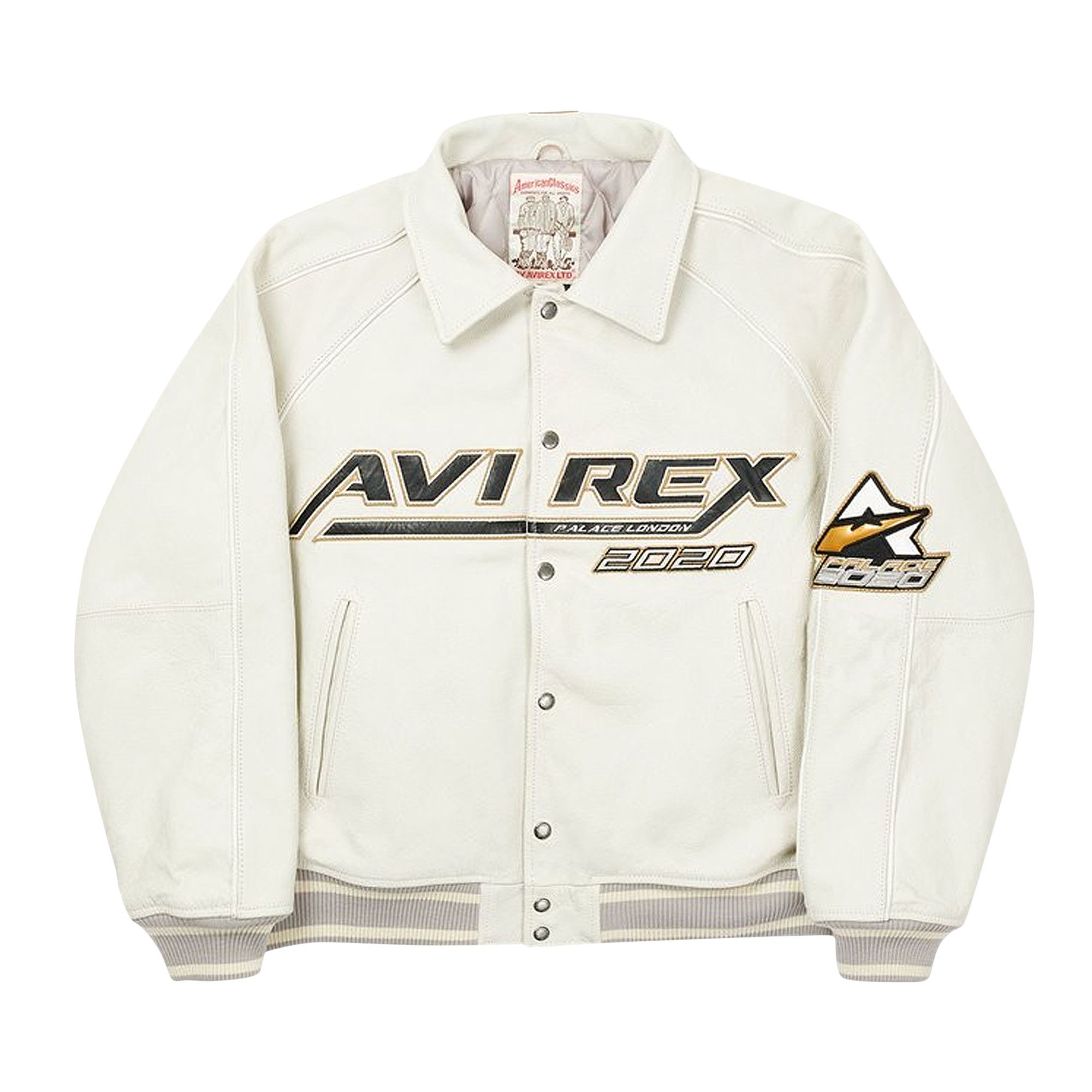 Buy Palace Avirex No Snakes Jacket White P19JK201 GOAT