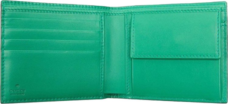 Gucci GG Embossed Zip Around Wallet Green