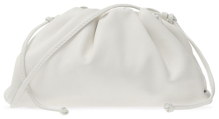 Bottega Veneta Mini Pouch Bag WhiteSilver