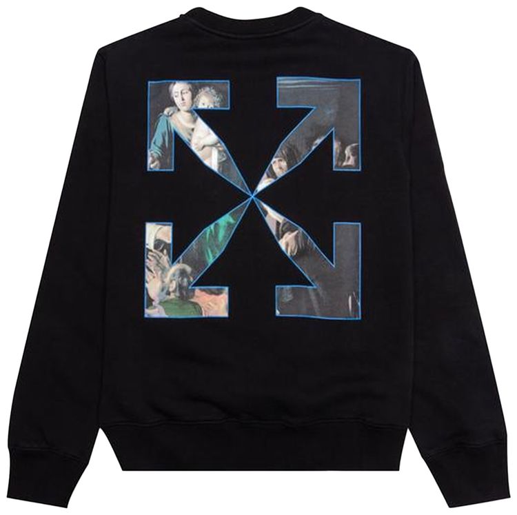 Off White Caravaggio Painting Slim Crewneck Black