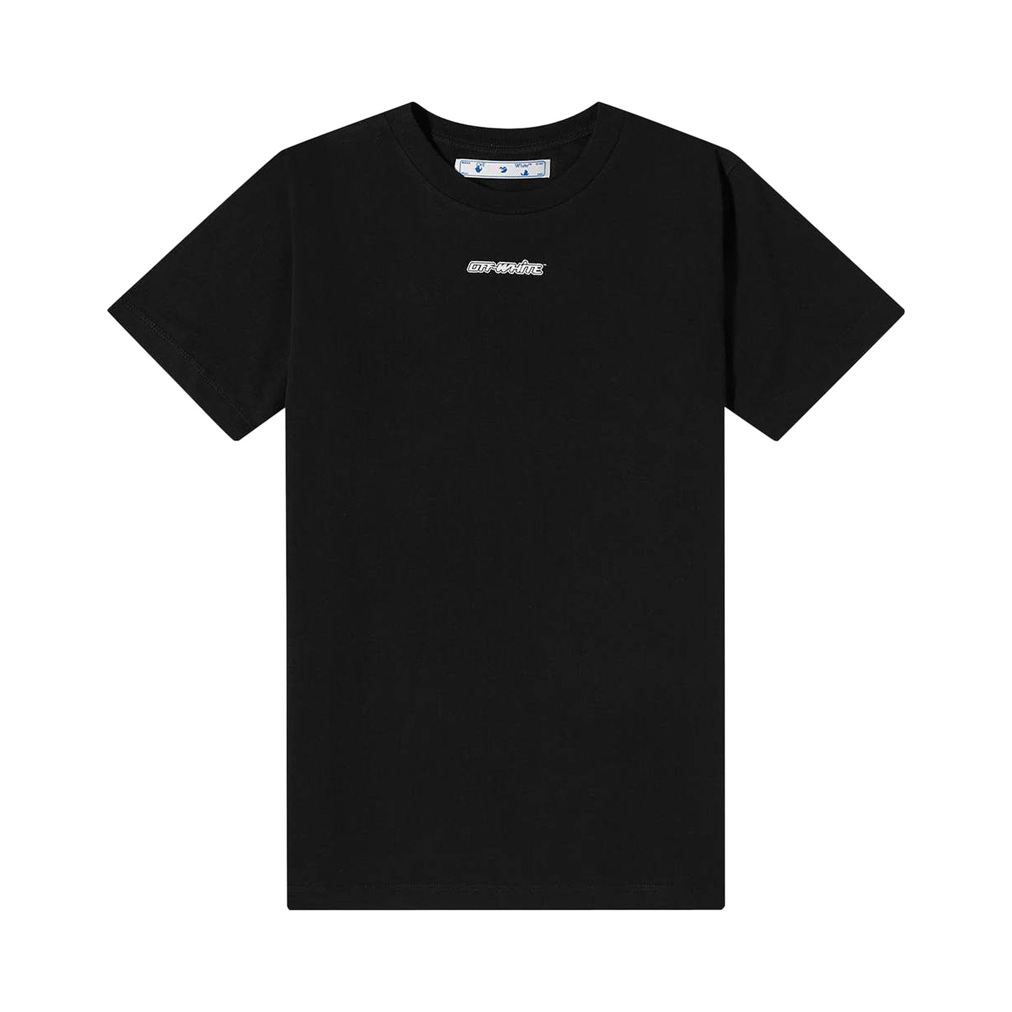 Black and blue off best sale white shirt