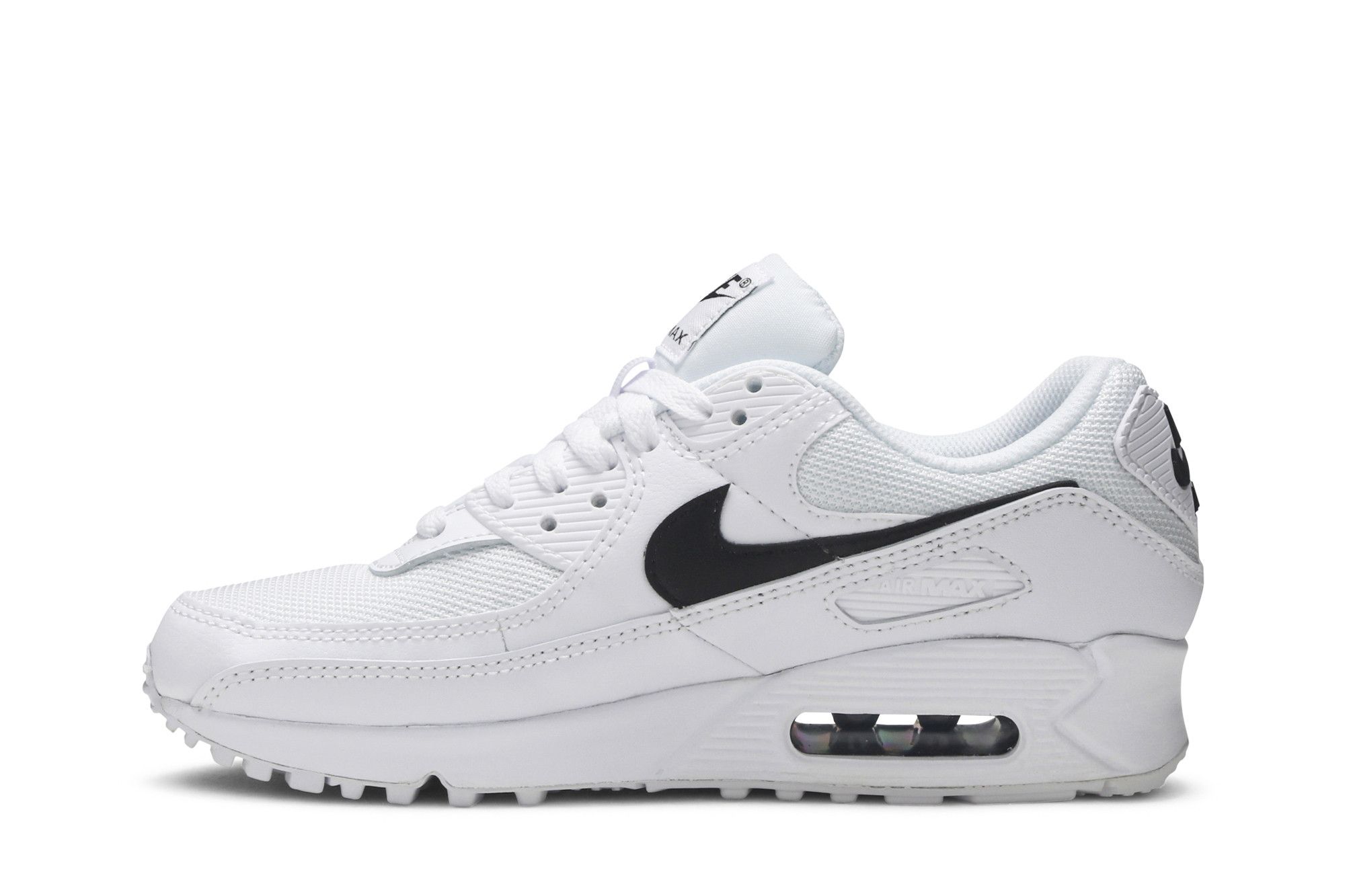 White with black nike air max sale