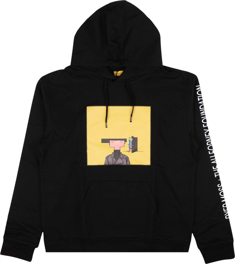 Pyer Moss Square Graphic Hooded Sweatshirt 'Black/Yellow'