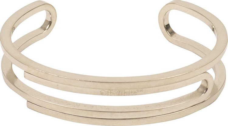 Off-White Paperclip Cuff Bracelet 'Silver'