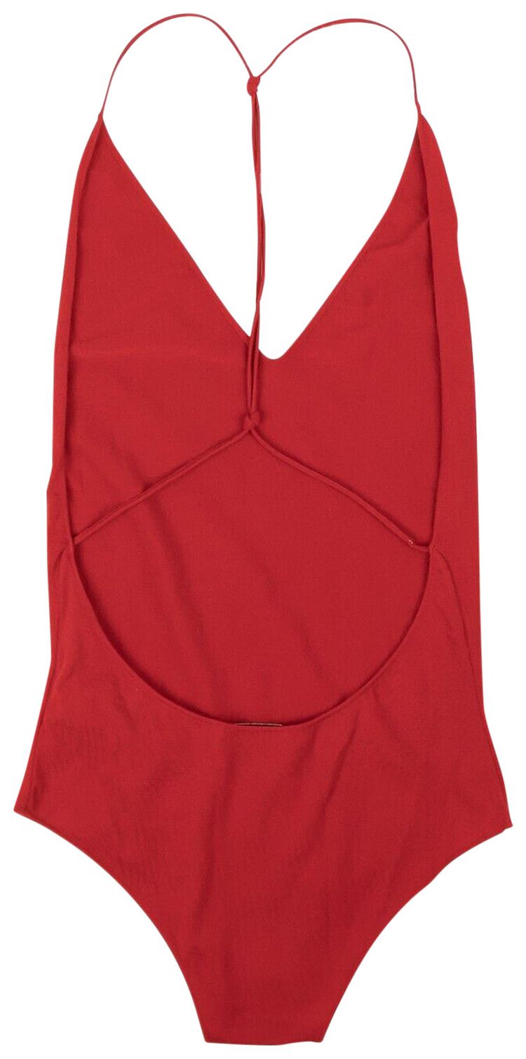 Bottega Veneta Knit Cashmere Blend Bodysuit Red