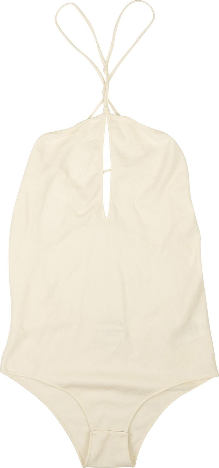 Bottega Veneta Knit Bodysuit Swimsuit 'Off White'