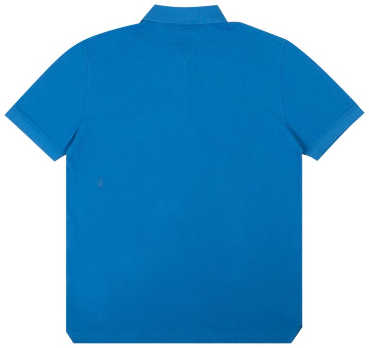 Bottega Veneta Piquet Short Sleeve Polo Shirt Blue