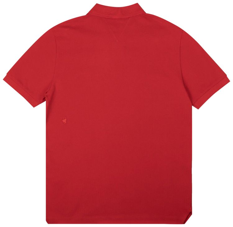 Bottega Veneta Piquet Short Sleeve Polo Shirt Red