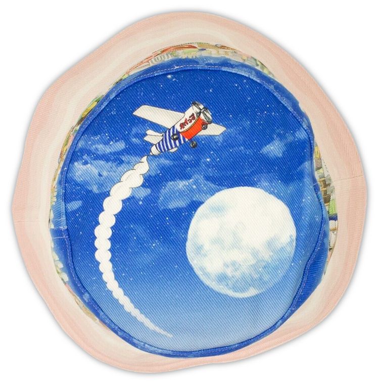 Casablanca Casa Cafe Denim Bucket Hat PinkMulticolor