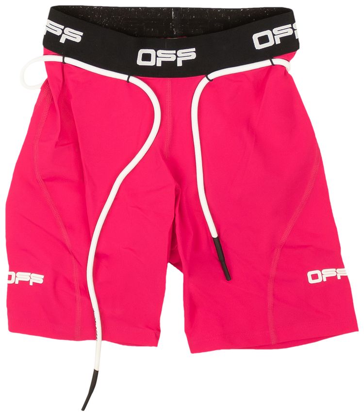 Off White Active Cycling Shorts Fuchsia