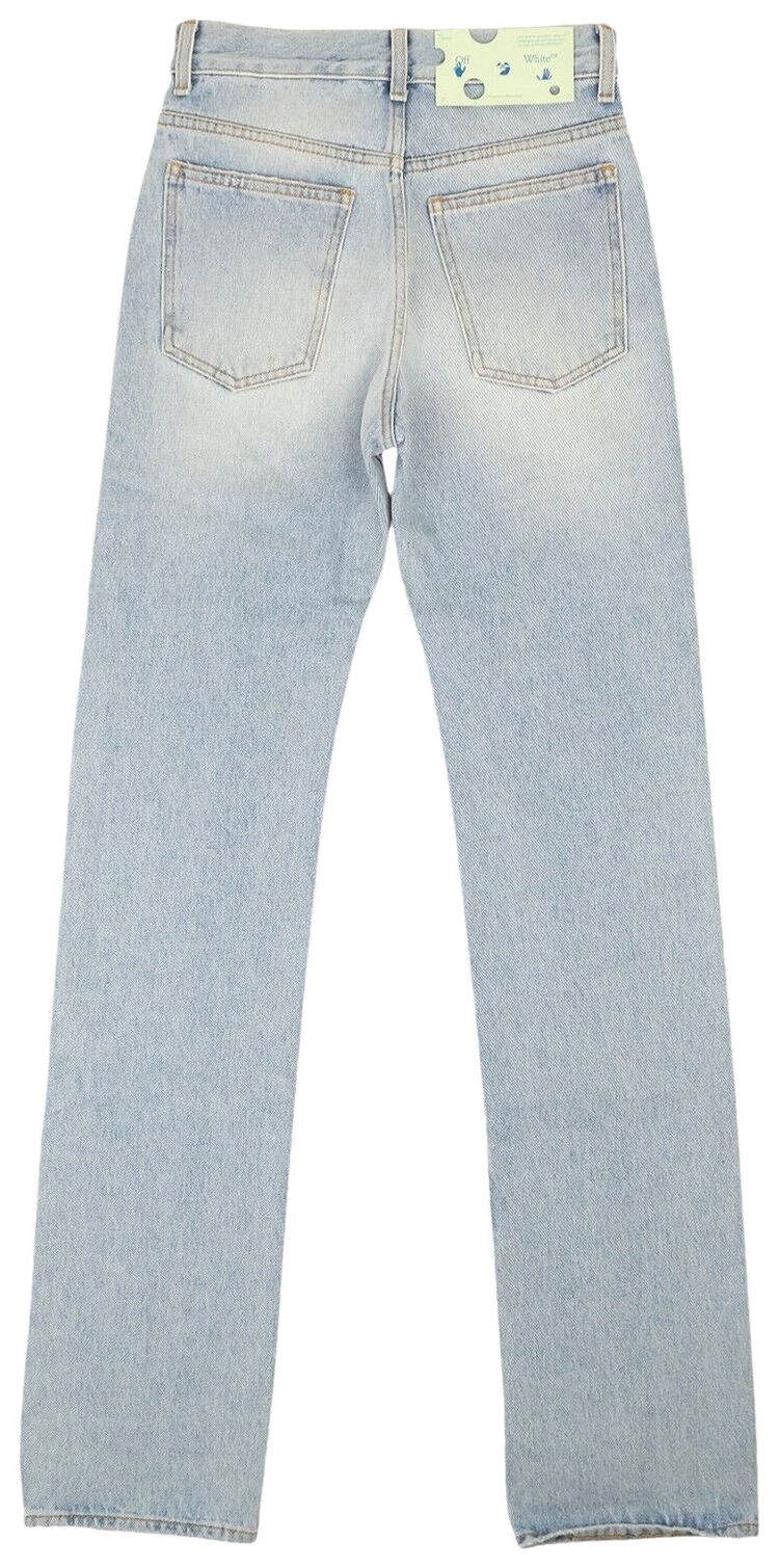 Off White Cool Baggy Jeans Light Blue