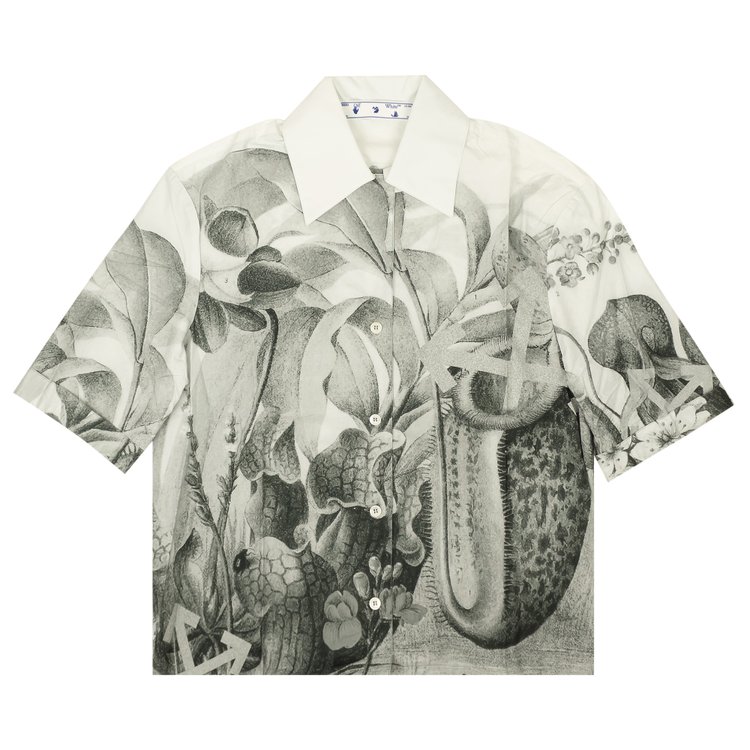 Off-White Botanical Bowling Shirt 'White'
