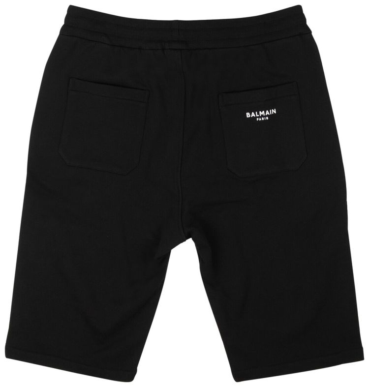 Balmain Eco Design Flock Bermuda Short NoirBlanc