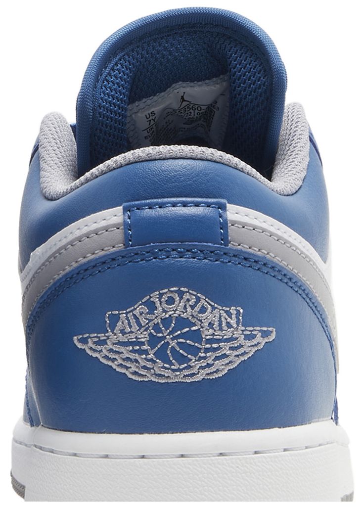 Air Jordan 1 Low GS True Blue Cement