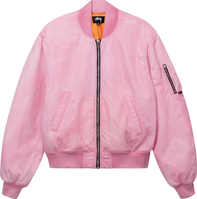 Stussy Dyed Nylon Bomber 'Pink'